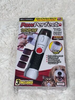 PawPerfect Pet Nail Grinder - White and Black